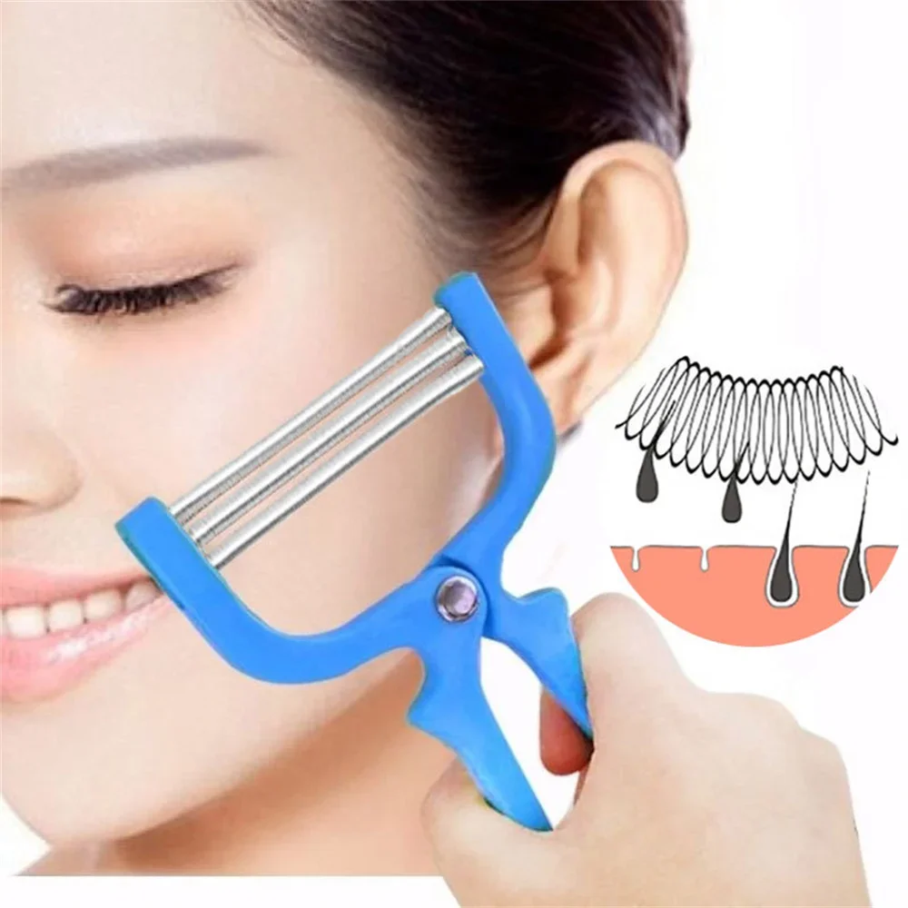 Facial Care Hair Remover Safe Handheld Spring Roller Female Hair Mustache Hair Removal Beauty Cleaning Reusable Depilation Tool