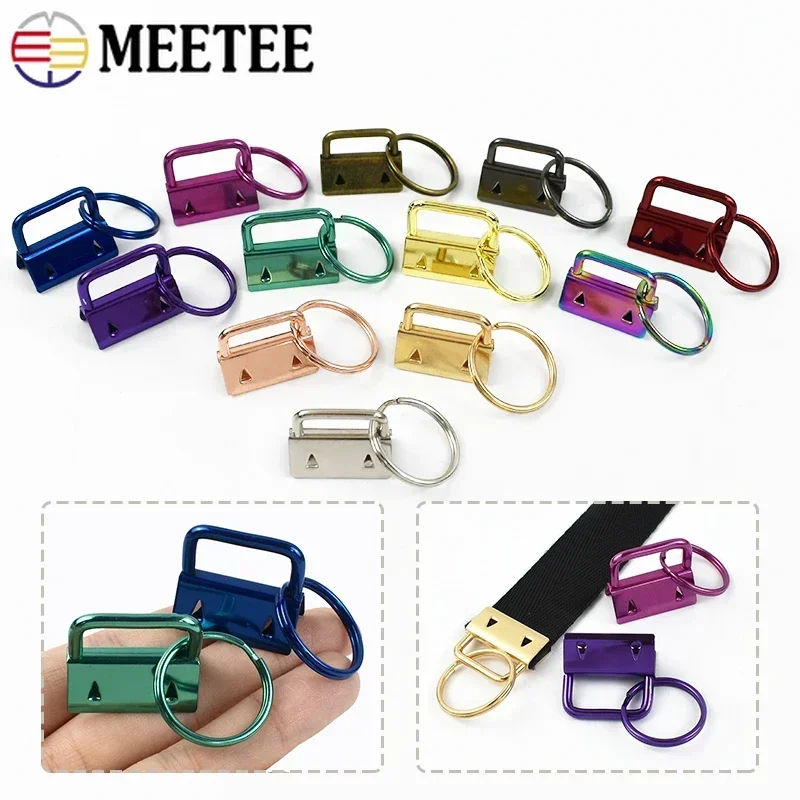 5/10/20/30Pcs Metal Bag Buckle Strap Belt End Lock Clasp Wallet Keychain O Ring Buckles DIY Luggage Hardware Accessories
