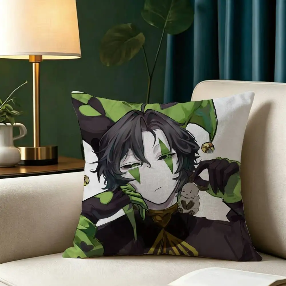 Harlequin F-Freak C-Circus Game Pillow Case Square Double-Sided Sofa Cushion Cover Bedroom Bedside Pillow