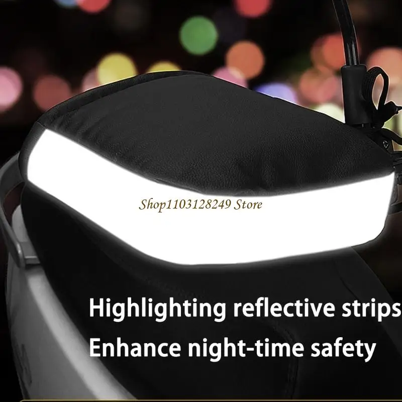 N5KD Thermal Riding Gloves Handlebar Muffs Cover For Motorcycles Bikes Scooters