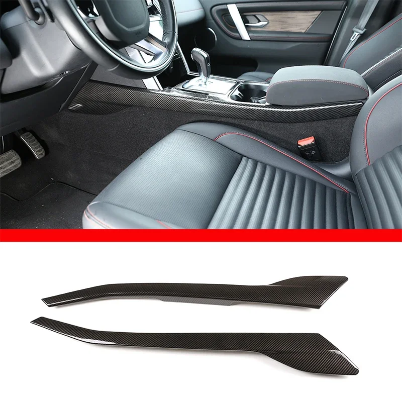 

For Land Rover Discovery Sport 2020 Interior Details ABS Carbon Fiber Central Control Side Decorative Panel Car Accessories