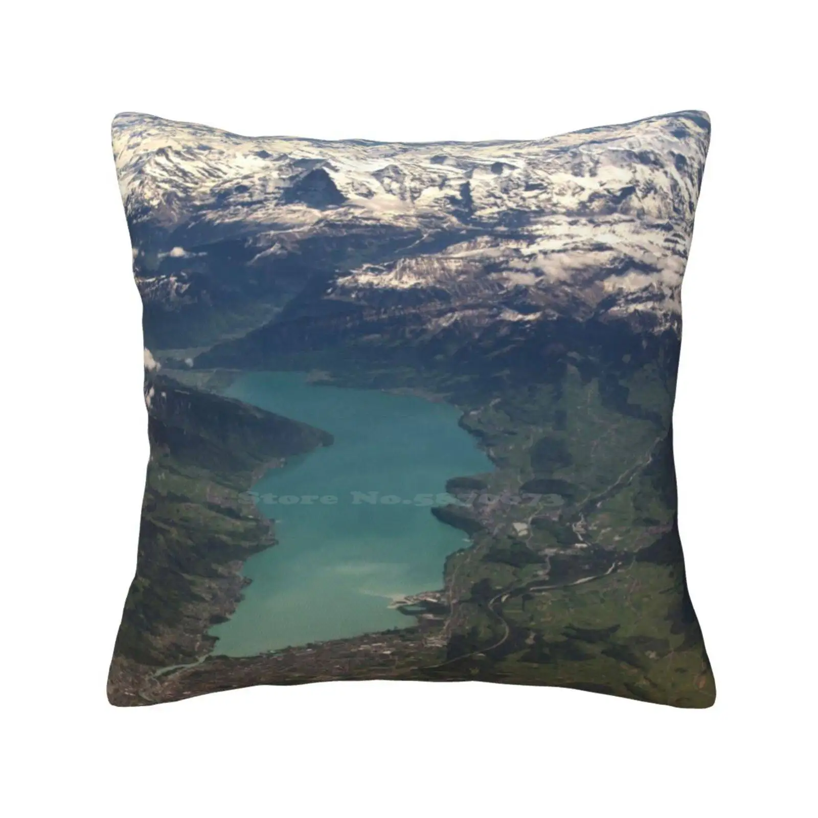 Lake Thun : Of The Eiger , Moench And Jungfrau Pillowslip Pillowcase Eiger Mountaineering Bernese Alps Alpine Thuner See Spiez