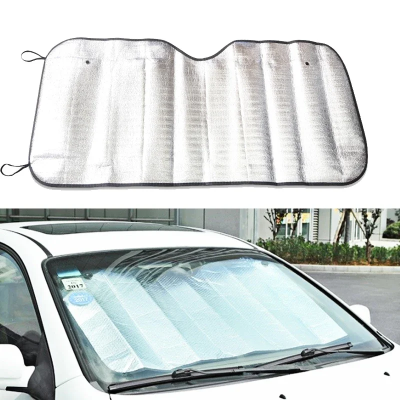 

Car Windshield Sunshade front Window UV Protect Reflector Sun Shade For Car Window Covers Sun Visor Silver