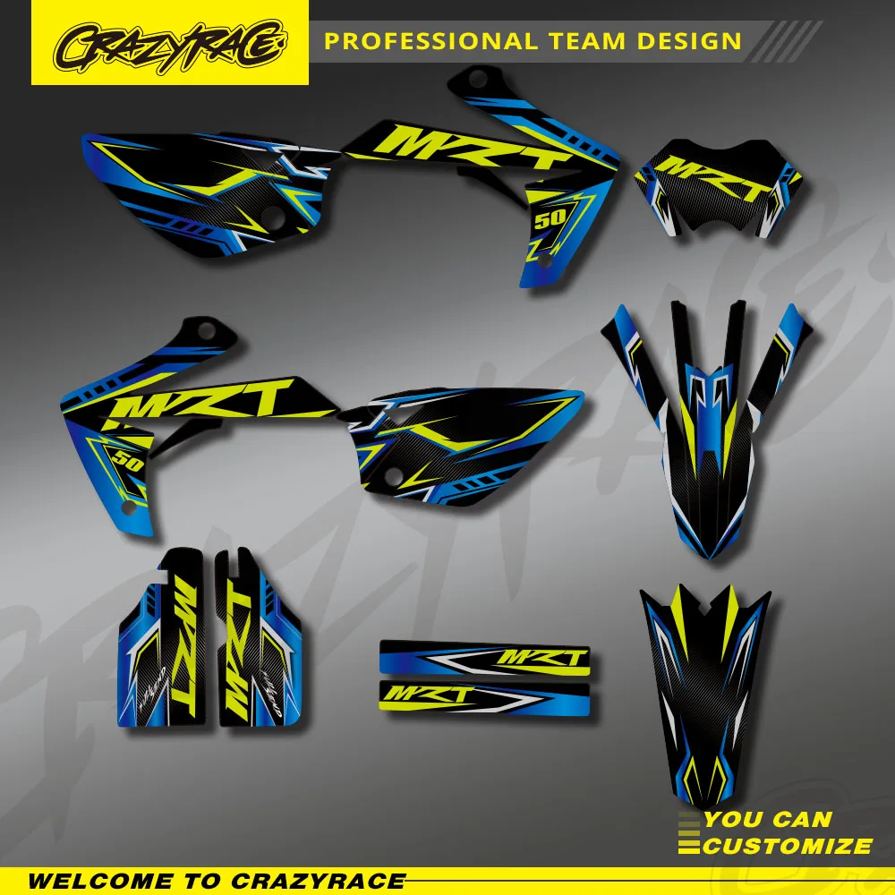 Motocross Team Background Graphics Decal Stickers Kits For Rieju MRT 50 2009 2010 2011 2012-2021 Mrt50 Number Decoration Custom