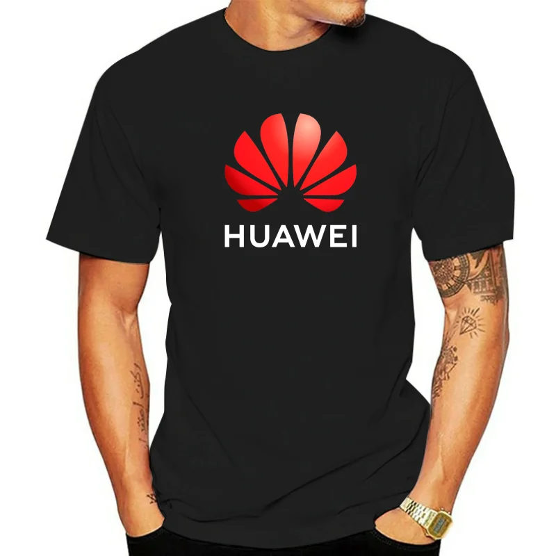 เสื้อยืดสำหรับผู้ชายเสื้อยืดโลโก้ Huawei เสื้อยืดทุกขนาดเสื้อฮิปฮอป