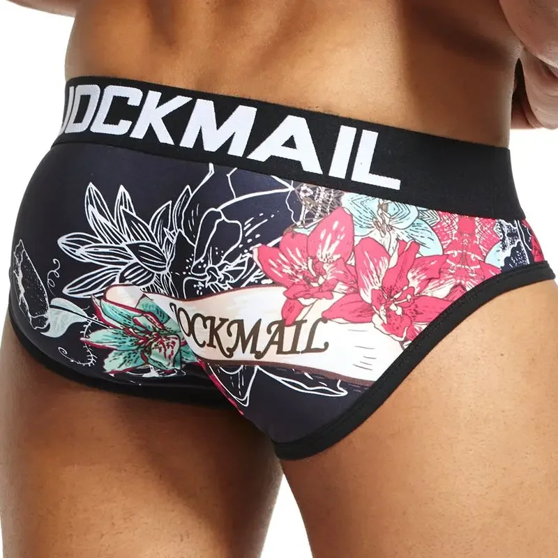 New JOCKMAIL Brand Sexy Mens Underwear Boxer shorts Sexy playful printed mens trunks panties cuecas boxer Gay Underpants