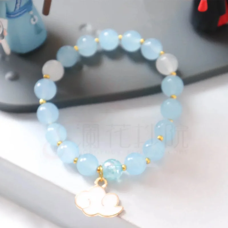 Anime MDZS The Untamed Beads Bracelet Ring Cosplay Classical Grandmaster of Demonic Cultivation Women Girls wristband Xmas Gifts