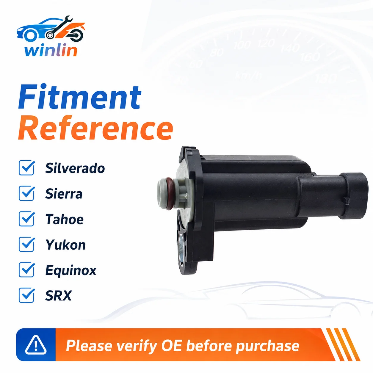 OEM 12581282 Evap Emission Vapor Canister Purge Solenoid Valve 911-030 214-1105 for Buick Cadillac Chevrolet Saturn GMC