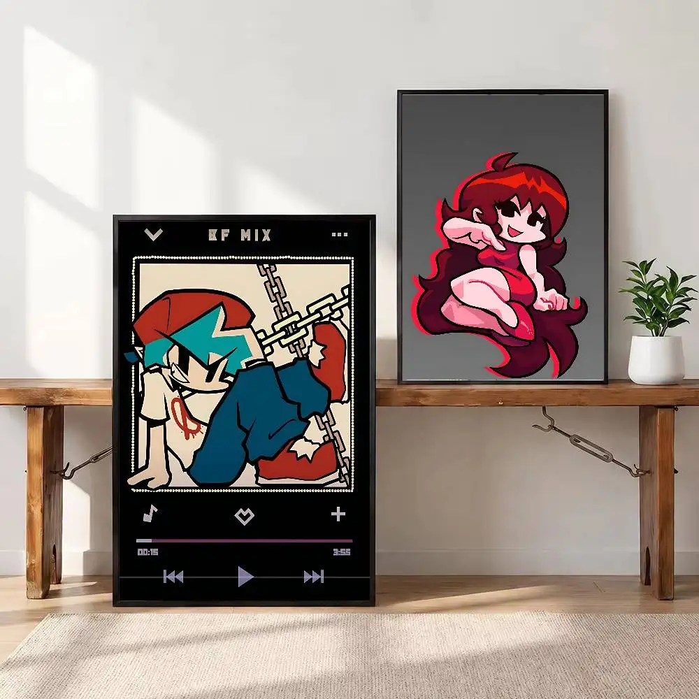 FOR Friday Night Funkin FNF Poster Classic poster and wall art prints are suitable for living bedroom and home