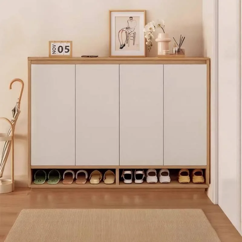 Hardware Durable Shoe Cabinet Adjustable Modern Modern Wooden Shoe Shelf Apartments Entrance Scarpiera Salvaspazio Furniture