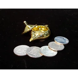 Magic Lamp Changeable Coin Golden Mentalism Magic Tricks Magician Close Up Illusions Gimmick Props Coin Appearing Vanish Magia