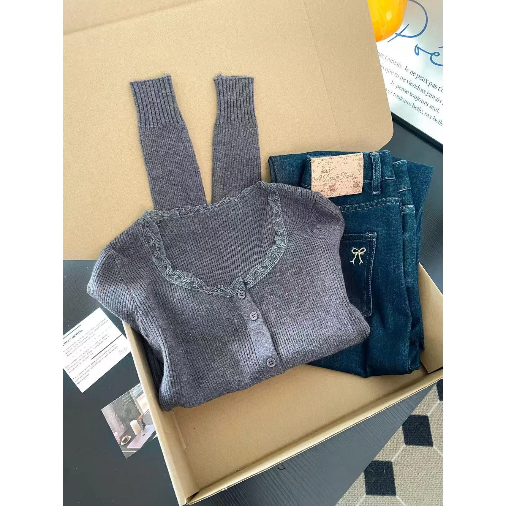 

Sweet Sle Long Sve вязаный кружевной лоскутный облегающий женский кардиган весна-осень Новое поступление базовый слой топ