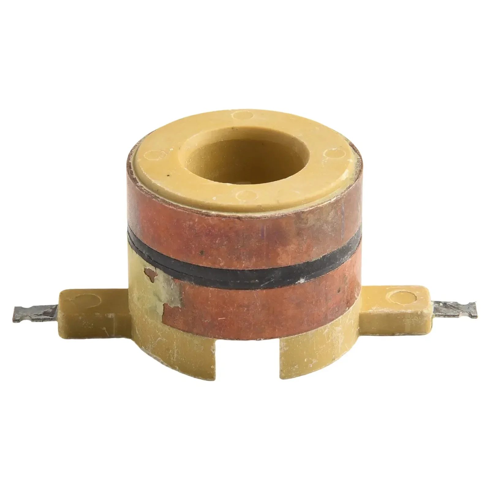 

JDH-004-2 Collecting Ring 2Ring Motor Collecting Ring SlipRing 32.5x16.7x8.5mm Copper Head For High-speed DC Motors