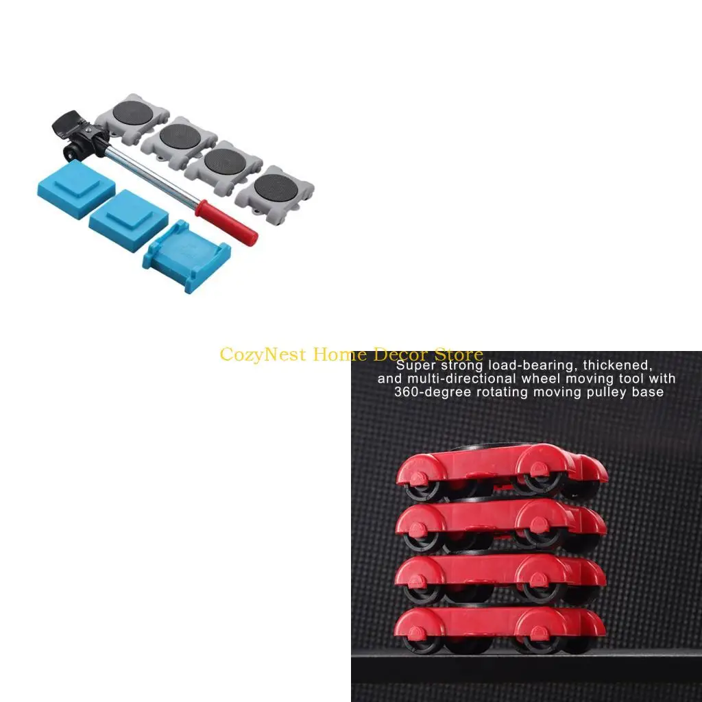 92MF High Strength Rotating Caster Wheel ABS Plastic Casters 5/8Pcs for Secure & Stable Transport Of Heavy Household Items