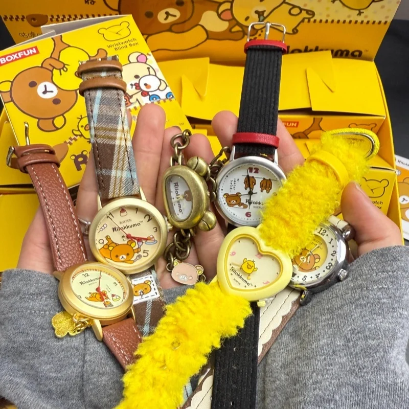 

BOXFUN Rilakkuma Gulugulu Series Watch Blind Box Cute Cartoon Wristwatch 8 Regular 3 Secret Styles For Girls Birthday Gift