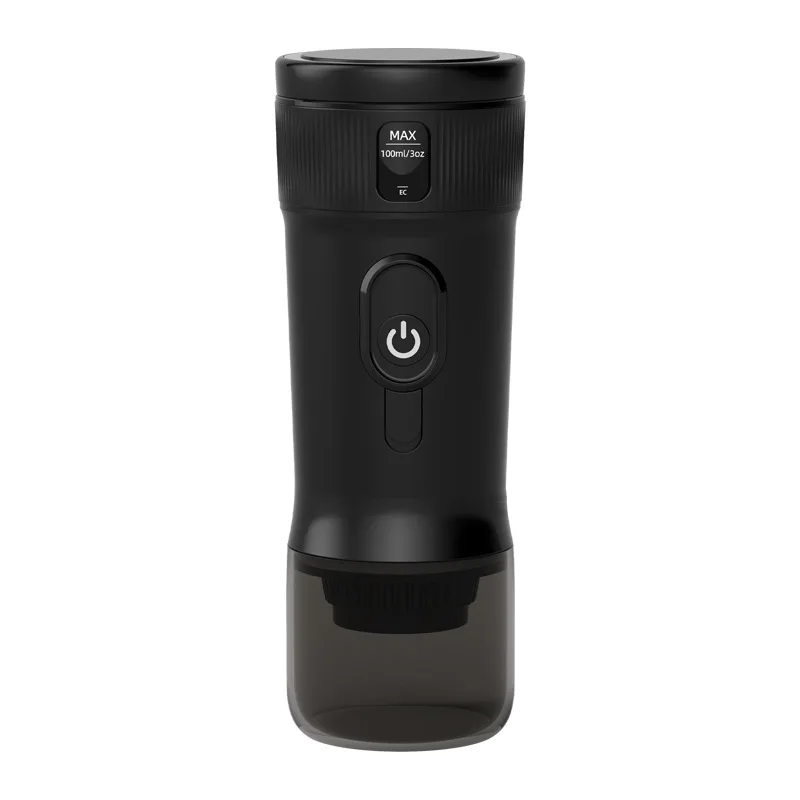 

Portable coffee machine, rechargeable, heated, fully automatic, espresso capsules