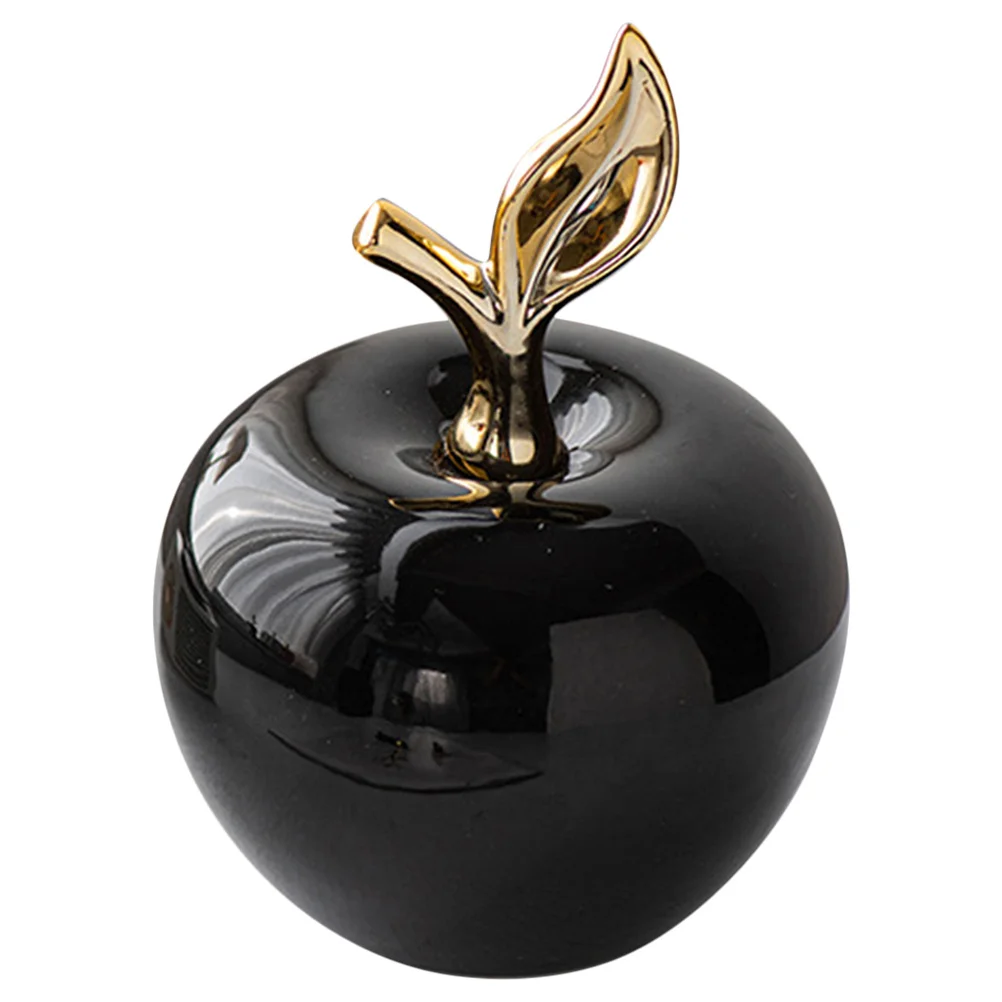 

Ceramic Small Apple Decoration Lifelike Ornament Christmas Party Decor Office Living Room Accent Apple Decorations