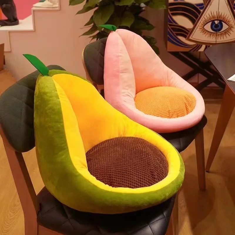 Office Chair Pillow Cute Pillow Chair Cushion Floor Cushion Computer Chair Cartoon Style Integrated Backrest Cojines Decorativos