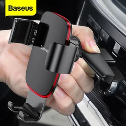 Baseus Gravity Car Phone Holder for Car CD Slot Mount Phone Holder Stand for iPhone 11 Pro Xs Max Metal Cell Mobile Phone Holder