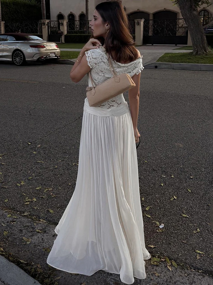 Elegancka sukienka z koronkowymi wstawkami Yomesugar, damska, seksowna, prześwitująca, z dekoltem w serek, bez rękawów, obcisła, idealna na przyjęcie urodzinowe lub do klubu.