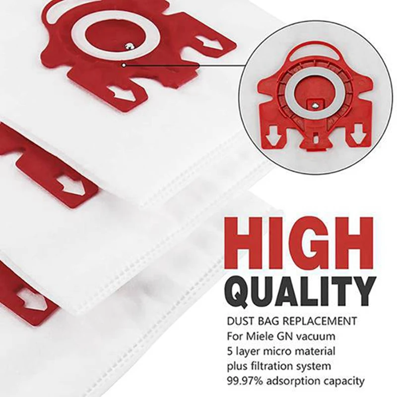 20 pacote de substituição fjm 3d eficiência saco pó para miele s200, s300, s600, s4 s6 compacto c2 c1 série canister aspirador pó