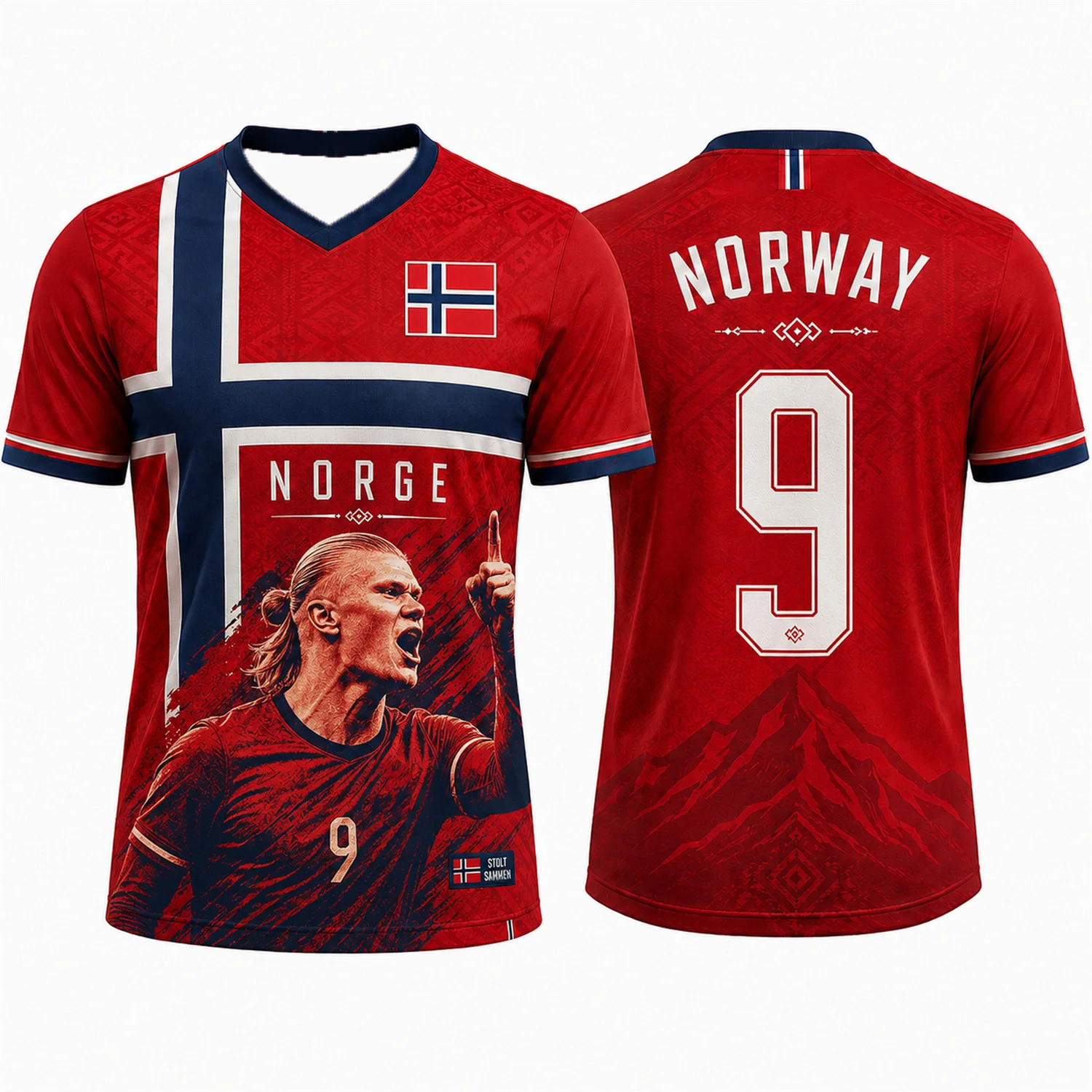 Maillot de football commémoratif Haaland 2026 pour homme ou enfant, idéal pour l'athlétisme, le football, l'entraînement en extérieur, la course et les activités sportives