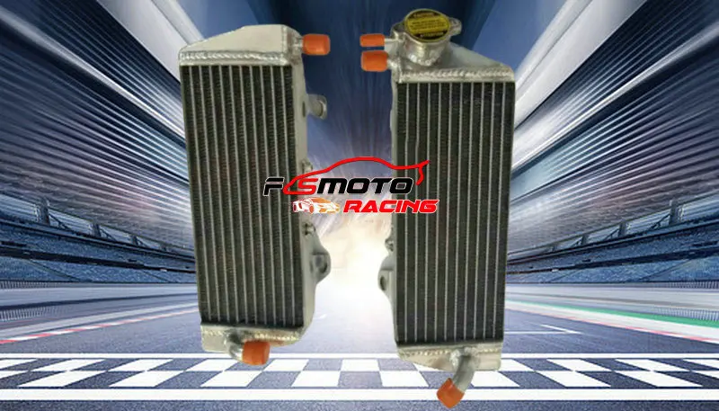 For KTM 450 SX-F; 450 SXF; 450 XC-F 2016 2017 16 17 Aluminum alloy radiator