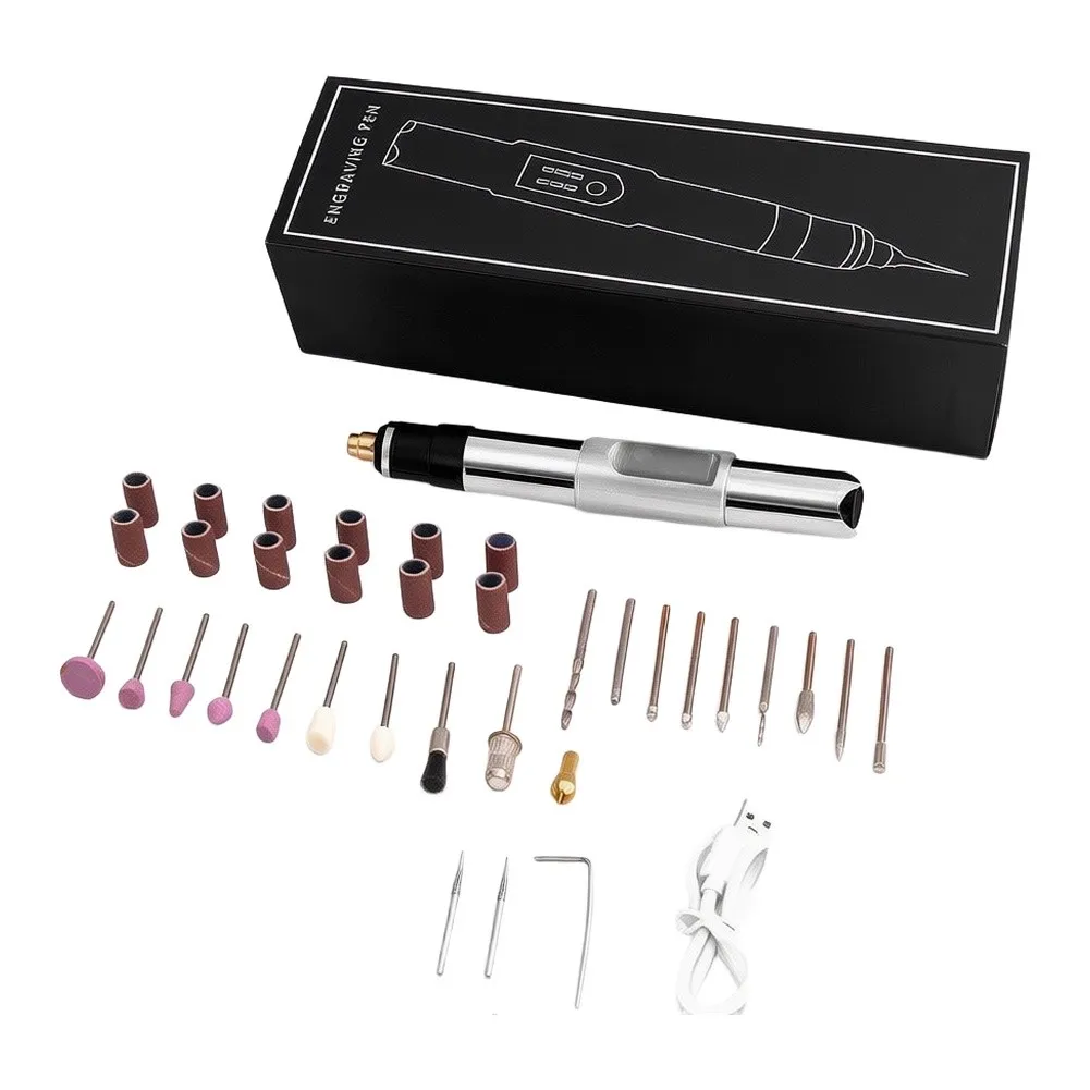 Grinding Pen Tool Set Electric Adjustable Engraving Tool for Carving Polishing 5000-25000 RPM Compact Metal Design