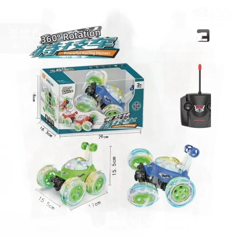 

Remote Control Stunt Dump Truck Toy - Off-Road Racing Car with Light & Music Unlimited Charging for Children