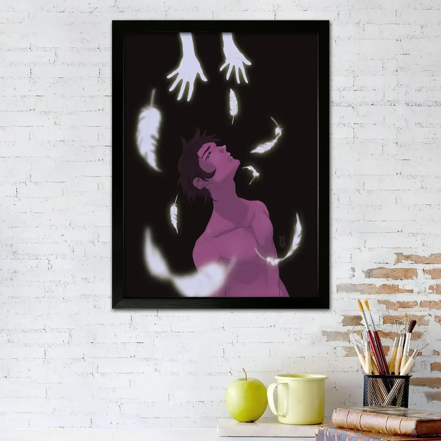 devilman crybaby Poster Prints Wall Art Canvas Painting Poster For Modern Family Living Room Home Decor