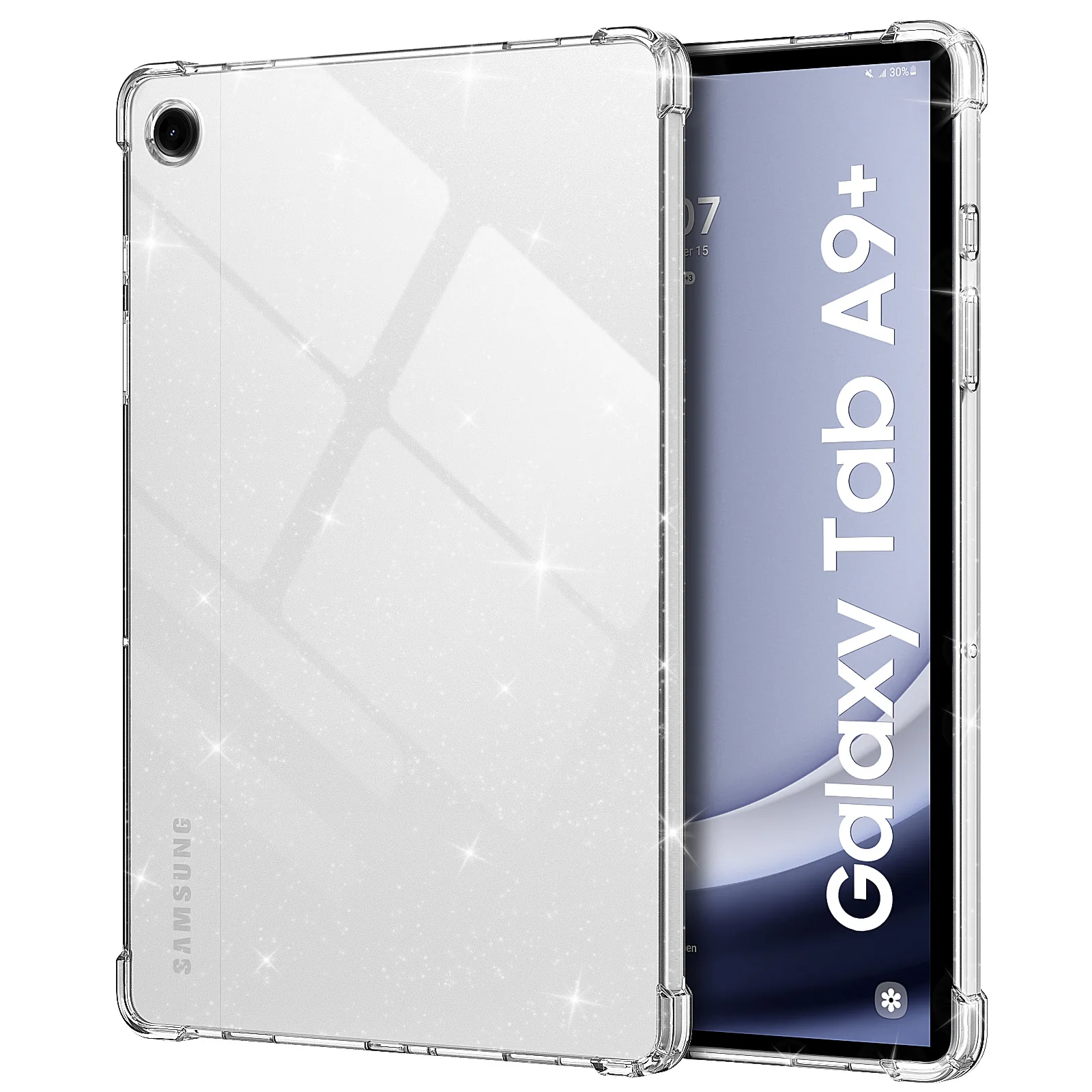 

MoKo Case for Samsung Galaxy Tab A9 Plus 11 Inch 2023 (SM-X210/SM-X216/SM-X218), Ultra Slim Soft Flexible Transparent TPU Skin