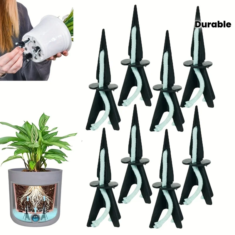 

Самополивающиеся колышки с абсорбирующим хлопковым шнуром, колышки для полива растений, автоматическая система полива без пересадки для горшечных растений