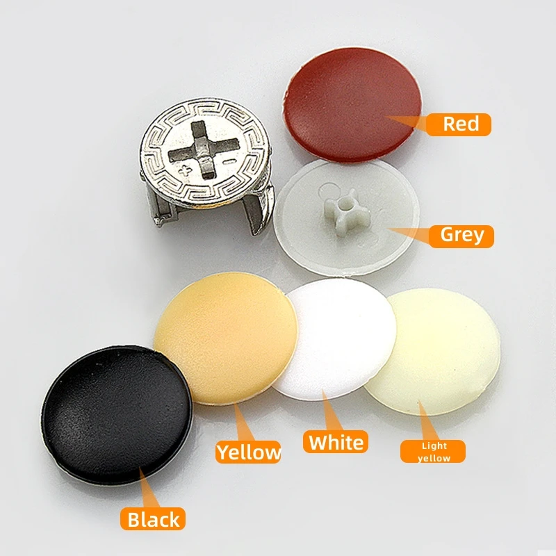 100PCS/lot 3 in 1 Eccentric wheel dust cover Three in one decorative cover  Cross hollow eccentric hole Plastic cover