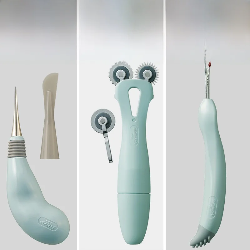 

Ergonomic Dull Tip Cone Cloth Line Stamping Wheel Seam Ripper Japanese Brand CLOVER Home Fabric Accessories DIY Sewing