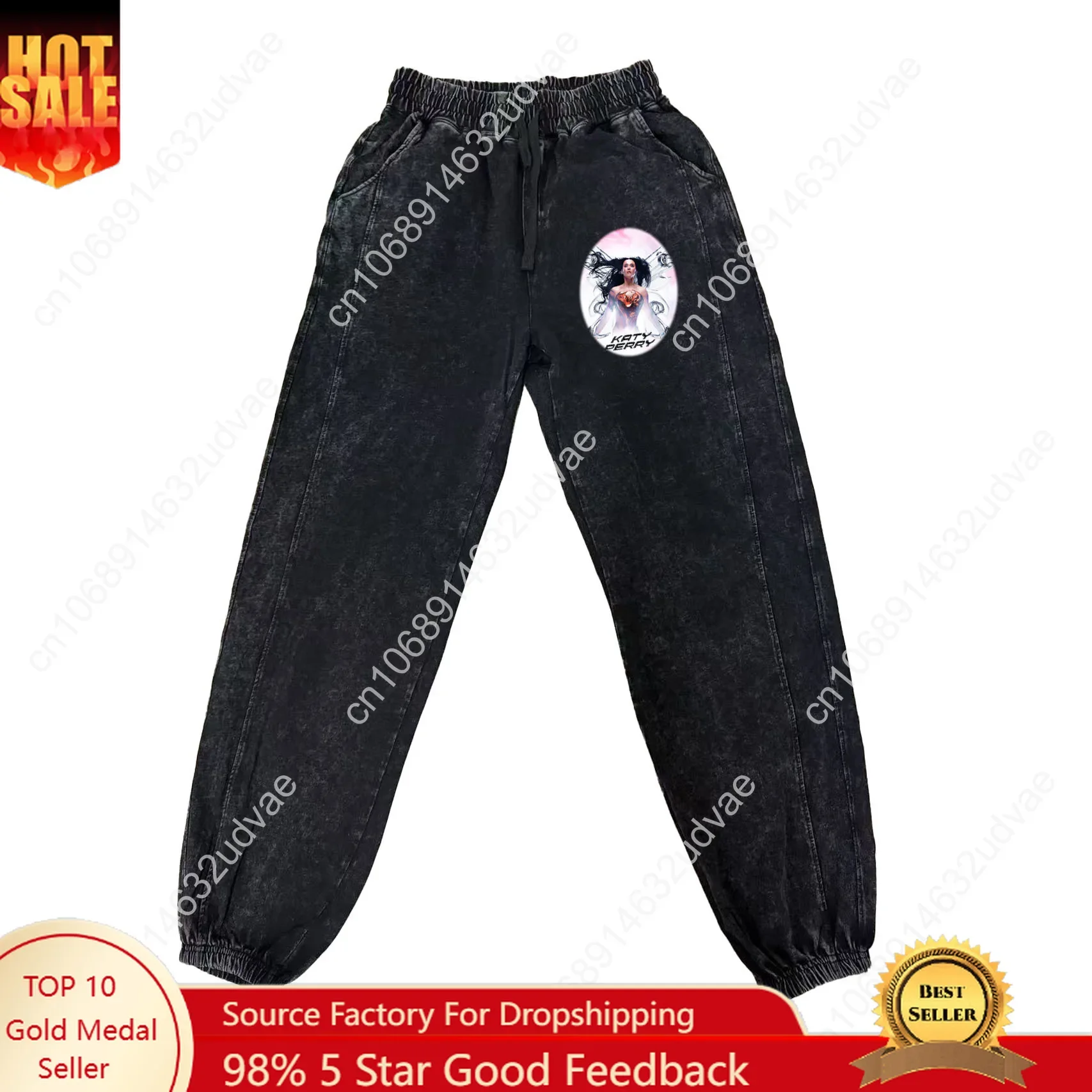 

Katy Perry Pants Man Woman Teenager Retro Vintage Trousers Cotton Elastic Sweatpants Pattern Logo Customized Pant with Pocket