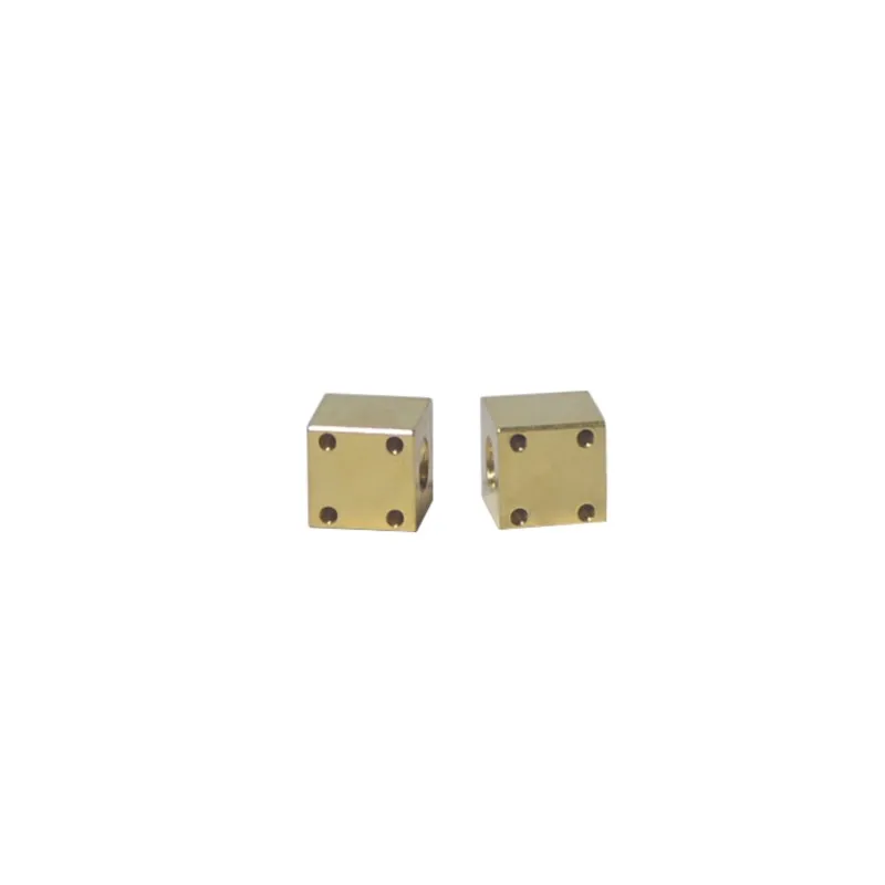 1/2PCS T4 T6 T8 T10 T12 Brass Square Nut Trapezoidal Screw Rod Trapezoidal Thread Screw Square Copper Nut for 3D printer