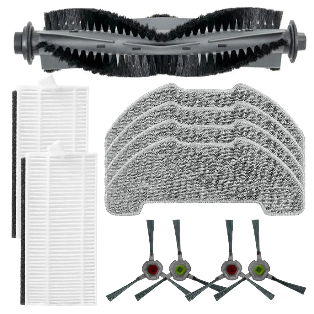 Maintain Excellent Vacuuming Results with For AIRROBO P30 Replacement Kit Main Brush Filters Mop Cloth Side Brushes