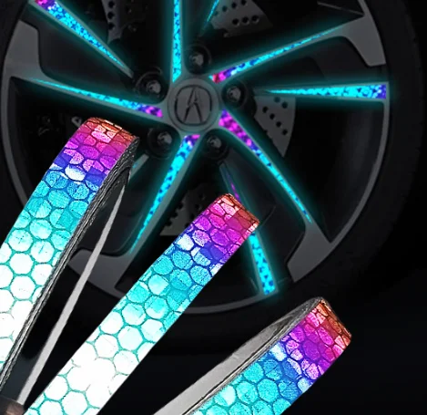 

Car Dazzling Reflective Stickers High-Brightness Night Reflective Motorcycle Stickers Waterproof With Strong Nighttime Flashing