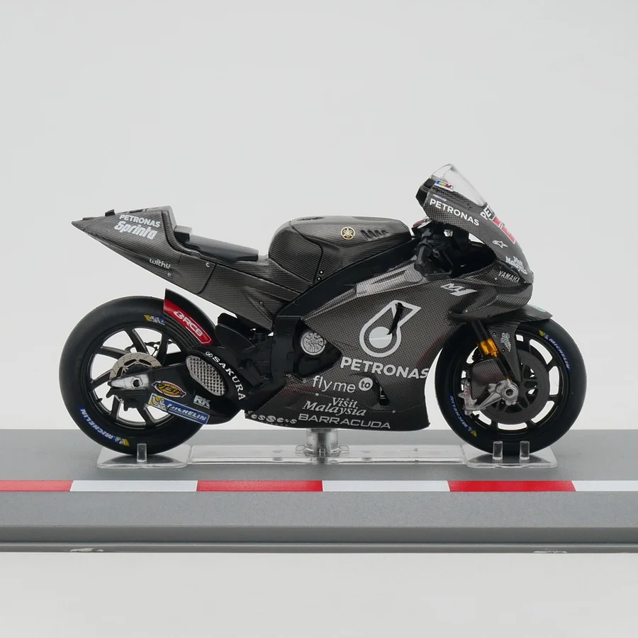 1:18 Scale Diecast Alloy Moto GP 2020 Yamaha YZR-M1 Fabio Quartararo Motorcycle Toys Cars Model Classics Adult Souvenir Display