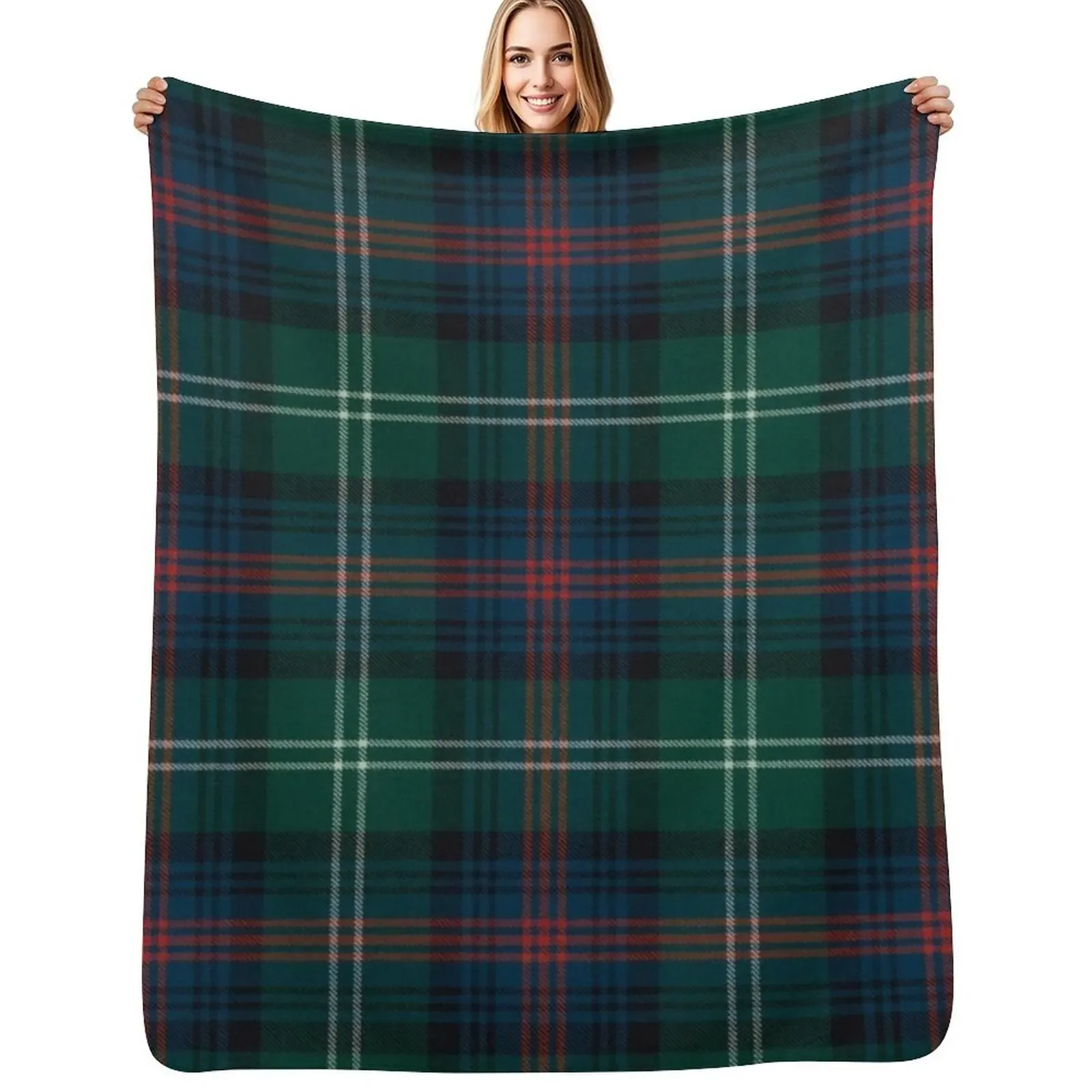 

Sutherland Scottish Tartan Throw Blanket Thermal Furrys Flannels Blanket