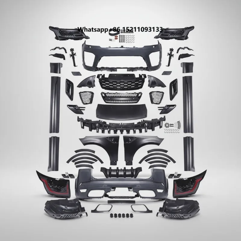 Black Support Auto Body System Car Parts Body Kit for  Sport 2014 up Sport 2018 SVR