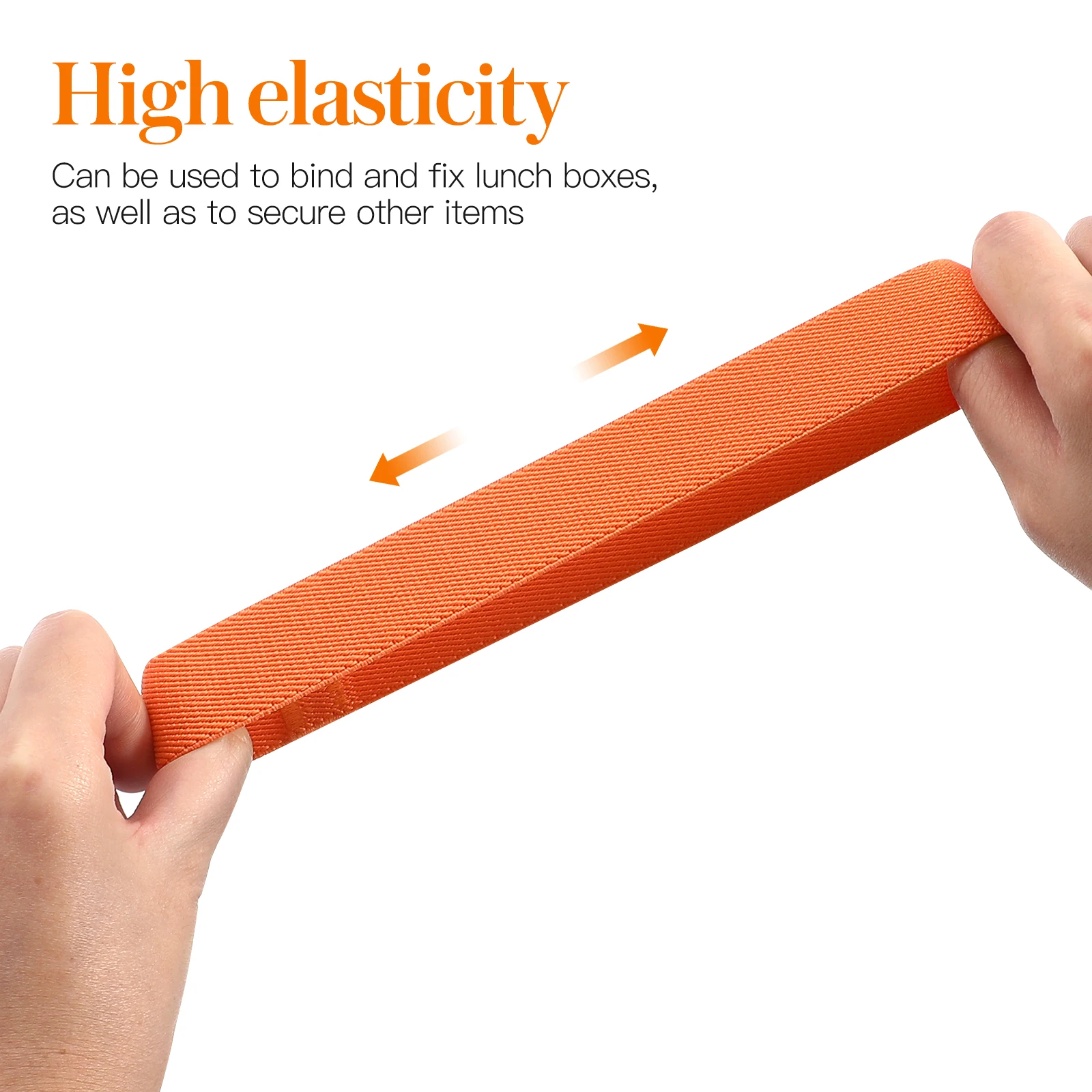

4 Pcs Strap Elastic Bandage Bento Belts Lunch Containers Bands Travel Stretchable