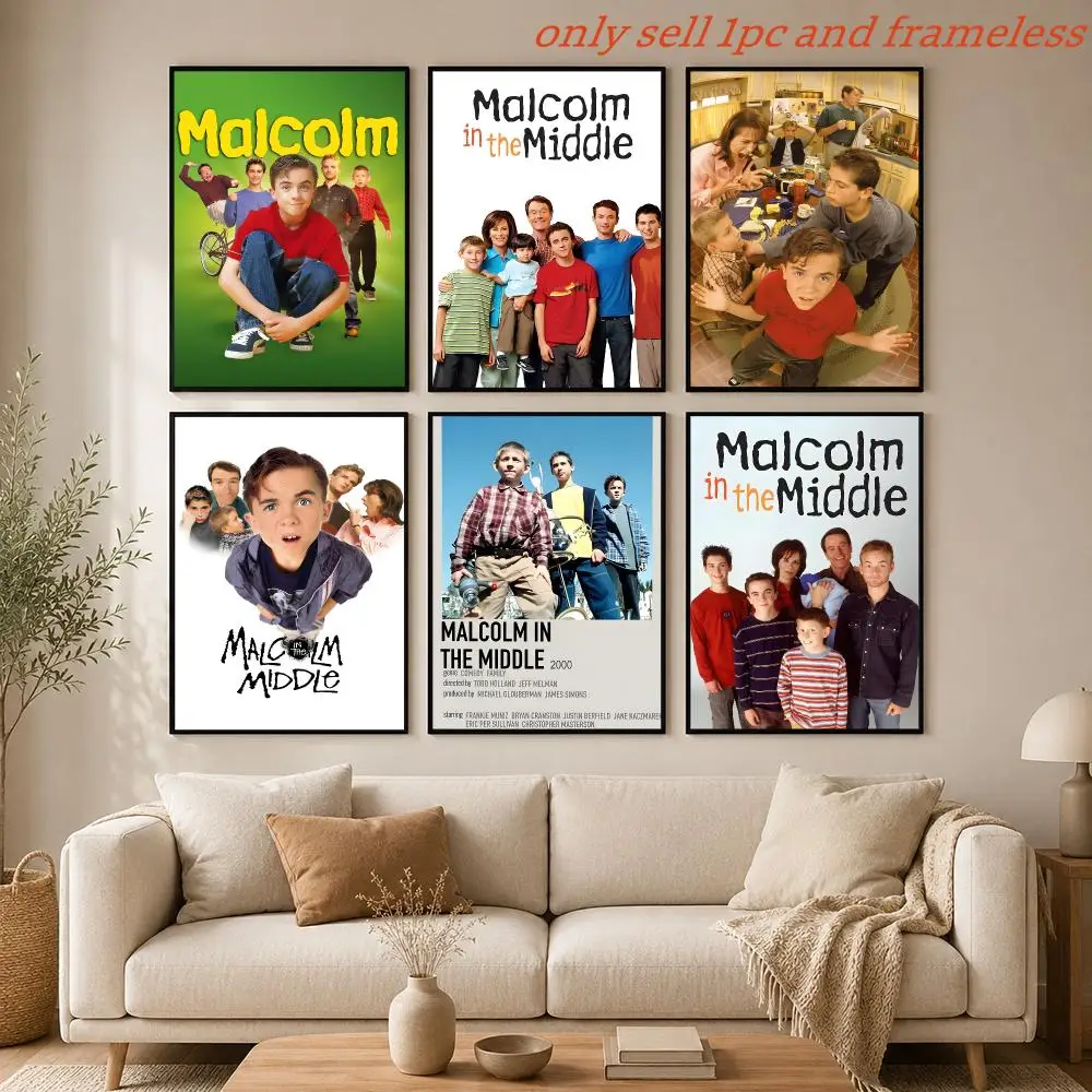 TV Series M-Malcolm in the Middle Poster HD Anime Hot Theme Singer/OST/Movie-Waterproof Self-Stick Home Decor