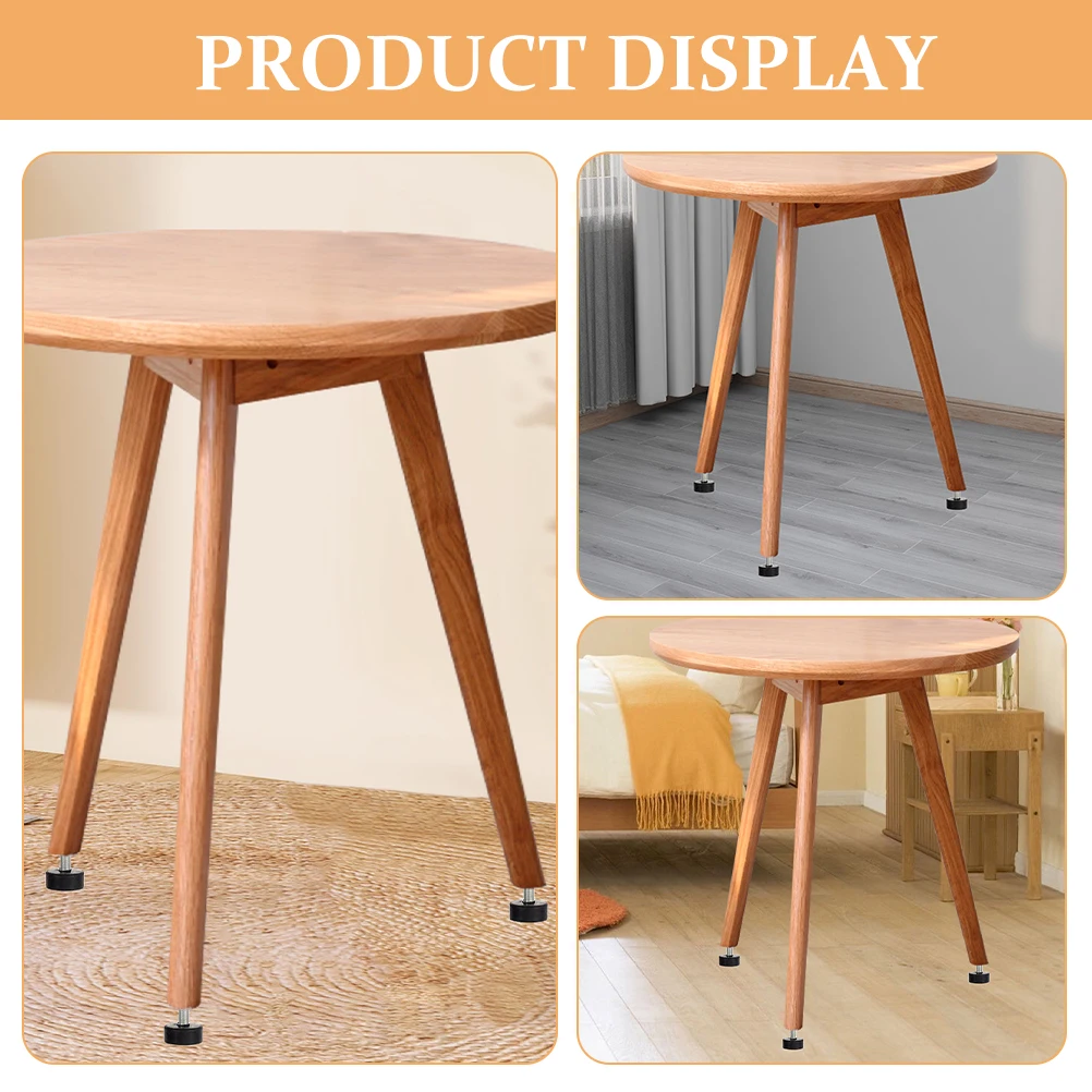 

4Pcs Height Adjustable Rubber Feet Furniture Leveler AntiSkid Shock Absorption Screw Structure Table Legs Furniture repair Parts