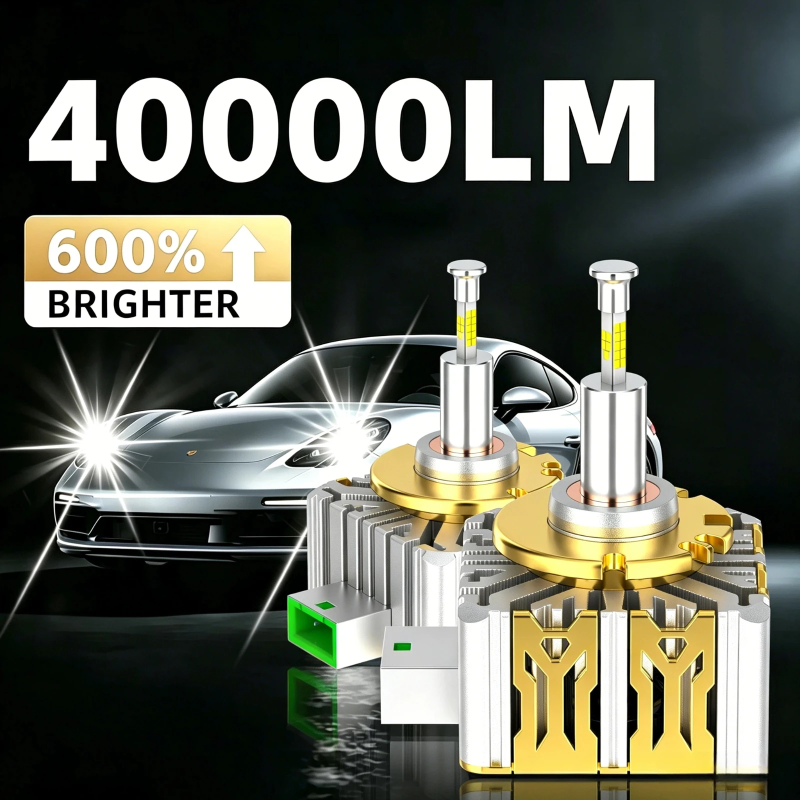 

120W D1S D3S Led Lights For Car Headlight Bulbs D2S D4S Led Canbus 360 Hid Super Bright 40000Lm Car Lights 12V 9858 Chip 1800Ft