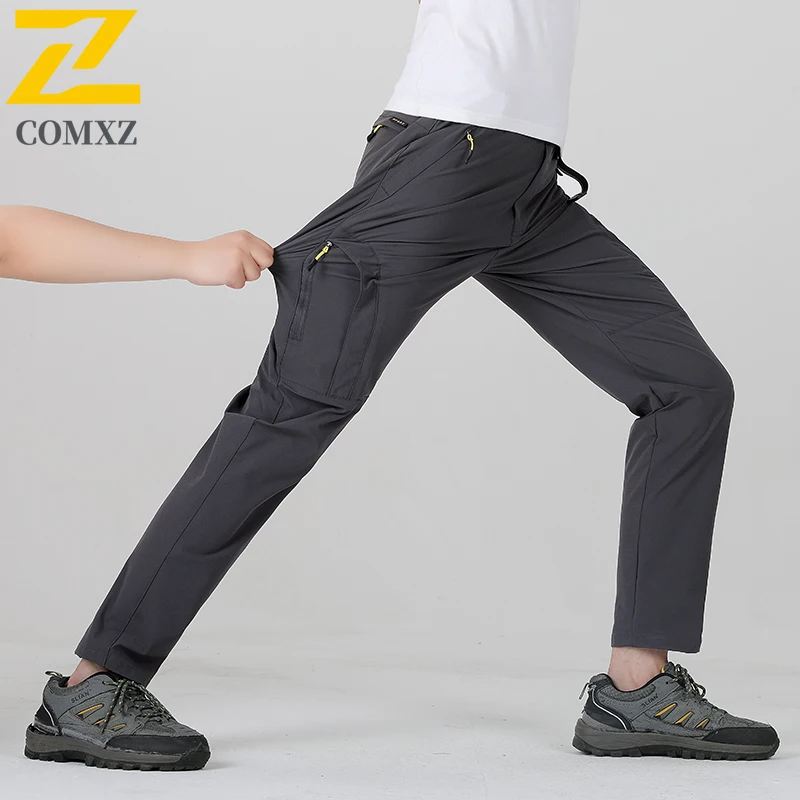 

Мужские повседневные брюки, быстросохнущие дышащие, впитывающие пот, водонепроницаемые, износостойкие, походные брюки, повседневные брюки для рыбалки и кемпинга