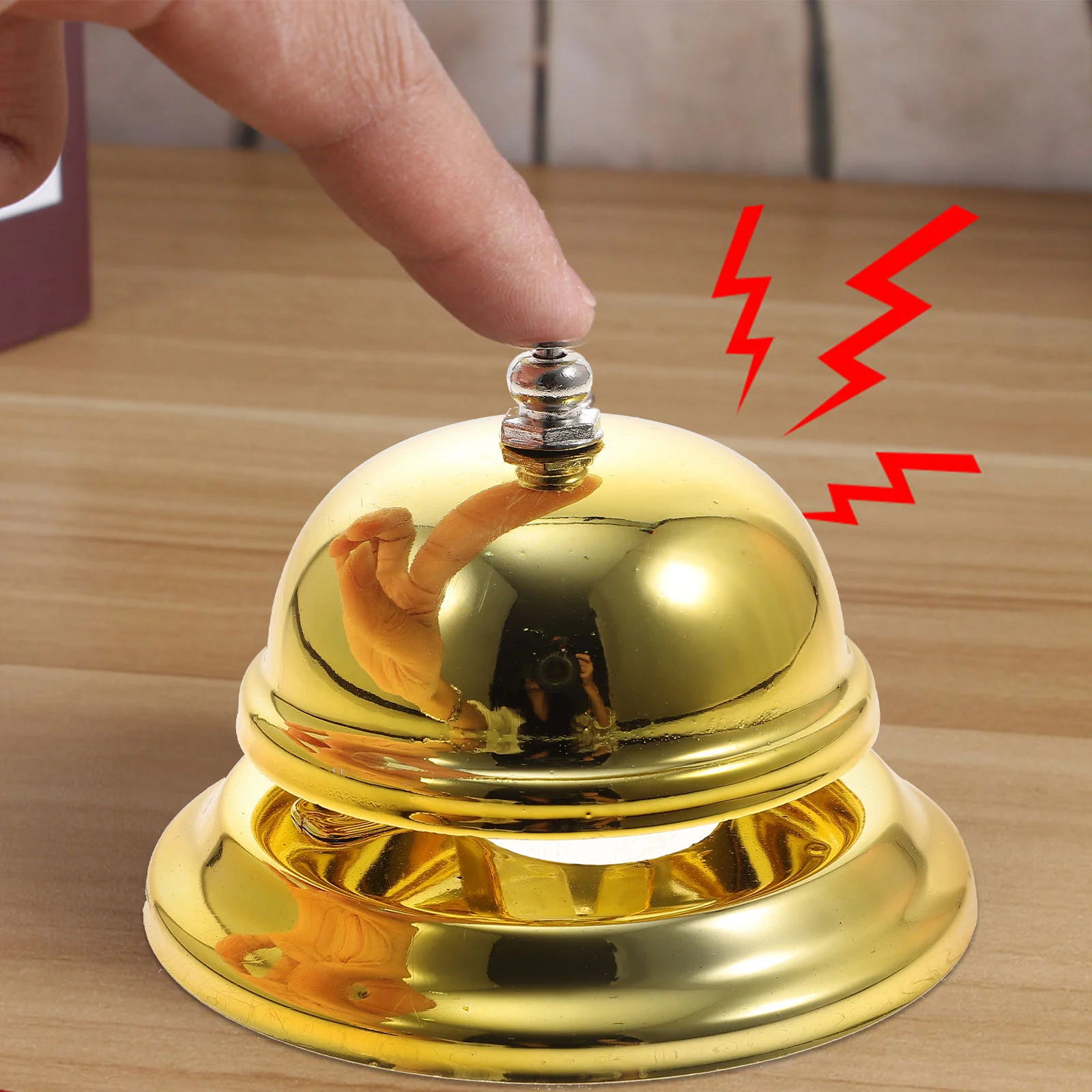 

Ring Chime Customer Service Bell Classic Fashion Call Reception Counter Decorate Office