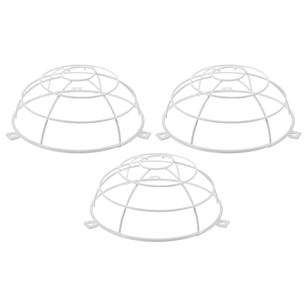 3 Pcs Wired Sprinkler Head Protective Cover Holders for Cords Sprinklers Stainless Steel Fire Covers Ceiling