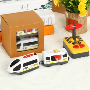 RC Electric Train Set For Children, Diecast Slot Toy, Standard Wooden Train Trail, Railway Battery, Christmas Tree Assembly, Car Toys 10 Main Sales Aeromodelo Pousing Train - №4