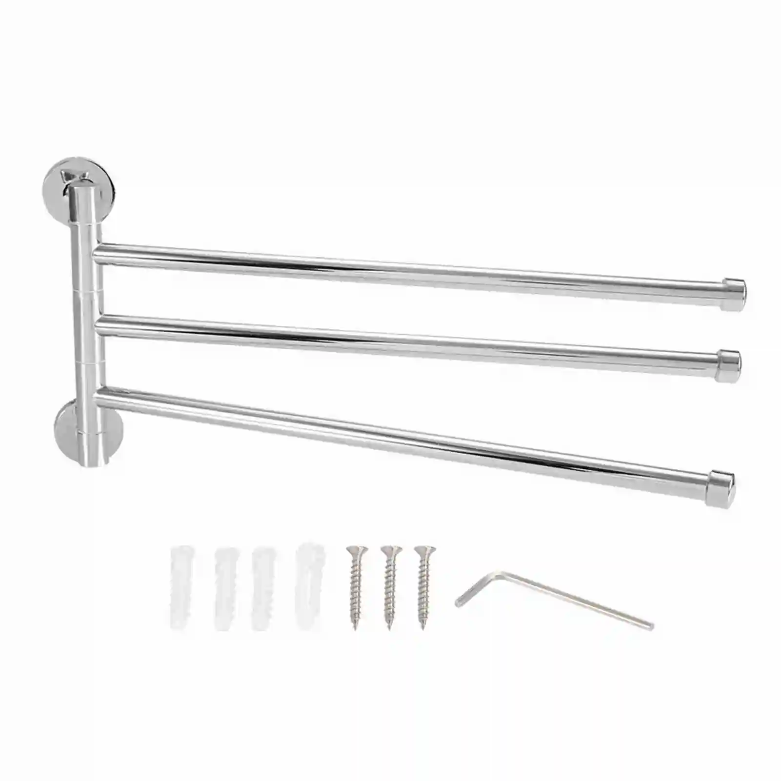 

Настенная вешалка для полотенец из нержавеющей стали для ванной комнаты, вращающаяся полка для полотенец